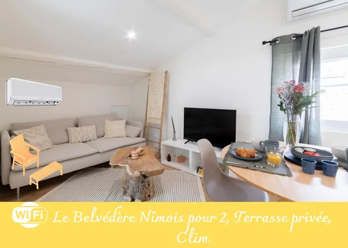 Le Belvedere Nimois Pour 2 Vue Panoramique Clim Maisoncarreeconciergerie